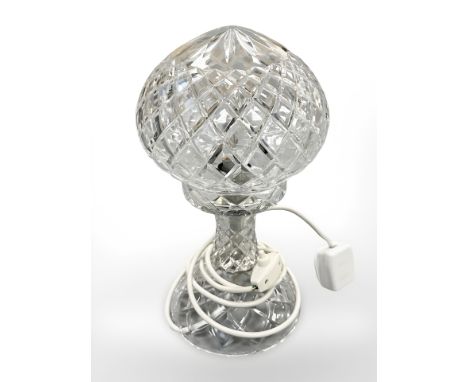 A crystal table lamp, height 31 cm 