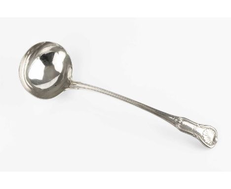 A George III silver King's pattern soup ladle, by Paul Storr, London 1817, 34.5cm long, 9.5oz.