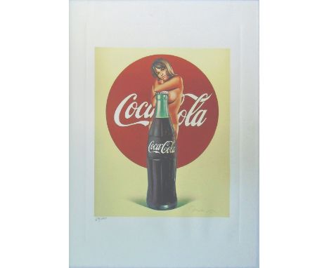 MEL RAMOS (American, B. 1935), 'Lola Cola', 1971, lithograph in colours, signed in the plate, monogrammed, numbered 69/100, 3