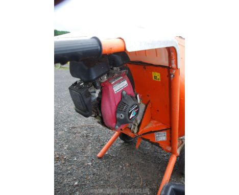 A Belle type (2007 model year) petrol engined Concrete mixer with Honda GXH50 overhead valve four-stroke Engine. Recoil cord 
