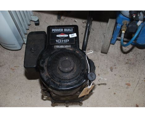 A Power built Briggs &amp; Stratton 10 HP engine, (electronic self starter, good working order).