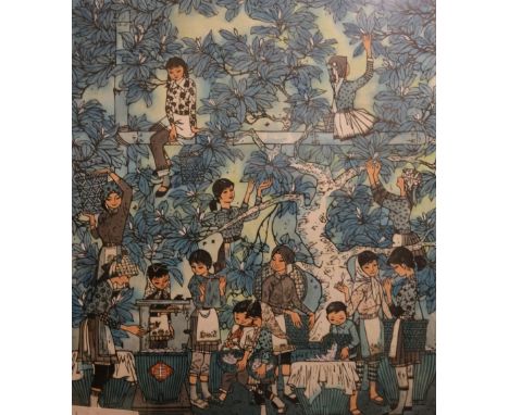 YANG MING-YI (1943-)
Pick Up White Flowers
Limited edition print B 50/100, pencil signed
59 x 50cm