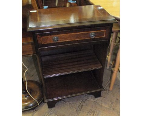 Two pairs of Victorian mahogany dining chairs, a mahogany cabinet plus a standard lamp