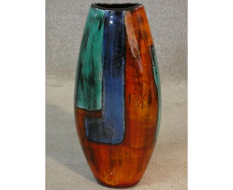 A Poole pottery Manhattan Gemstones glazed ovoid vase. Makers Stamp to the base. H.38cm 