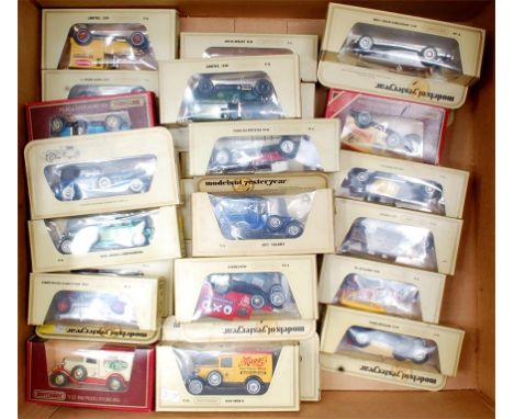 30 mixed Matchbox Models of Yesteryear, all in original cream or red window boxes, examples to include Maggi's 1930 Ford Mode