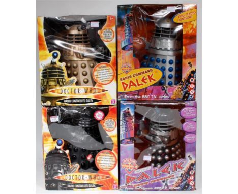 Character Options and Product Enterprise Ltd Doctor Who Remote Control Group, 5 boxed examples, to include 4 Dalek's and 1 K-