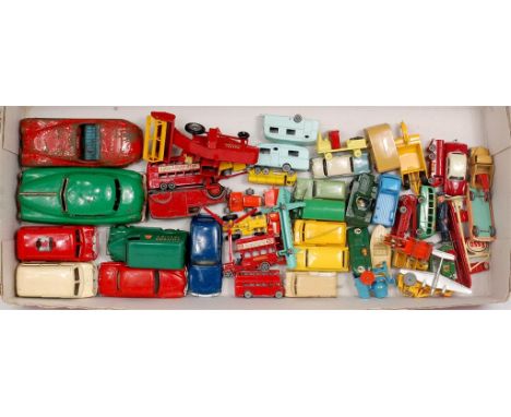 A collection of mixed loose diecast and tinplate vehicles by Matchbox, Corgi, Dinky,  Minimodels and others. to include Match