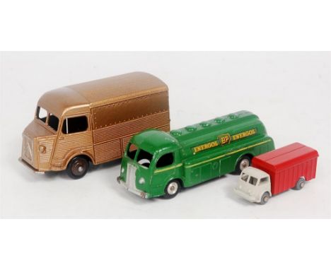 Dinky Toys and CIJ Commercial Vehicle Group, 3 examples, to include repainted French Dinky 25C Citroen 1200K Delivery Van (RP