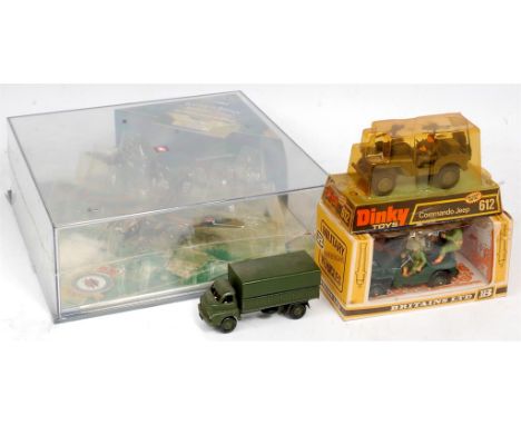 Collection of mixed military diecasts to include Corgi Aviation Archive Battle of Britains Memorial Flight Set, sealed (M-BVG