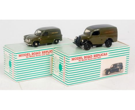 Model Road Replicas 1/43rrd scale white metal "London Transport" Group, 2 examples, to include No.4A Ford 300E Van 7 CWT, and