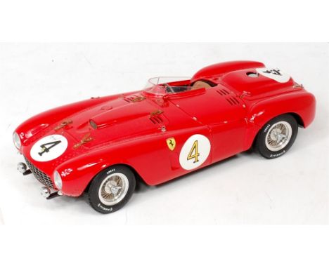 BBR Models of Italy, 1/18th scale model of a Ferrari 375 Plus, finished in red with Racing Number 4, loose, requires a gentle