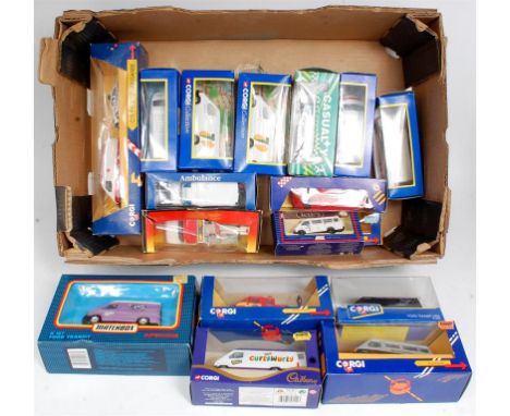 Corgi Toys, Matchbox and Lledo Days Gone Modern Issue Diecast Group, 35 boxed examples, to include Corgi Curly Wurly Ford Tra