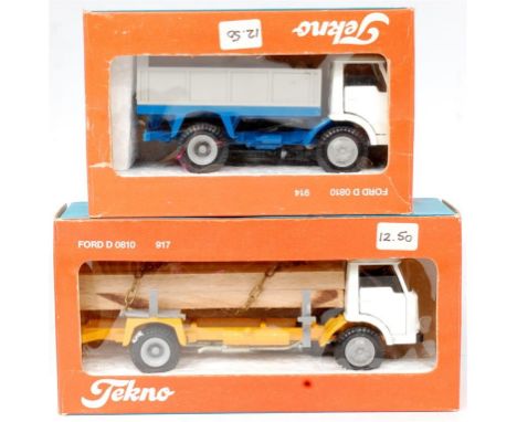 Tekno 1/50th scale Road Transport and Commercial Vehicle Group, 2 boxed examples to include No.914 Ford D Tipper Truck (NM-GV