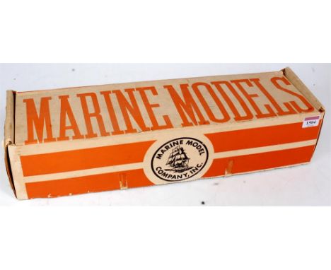 Marine Model Company Wooden Kit for a "America" Schooner Yacht, appears un made, with instructions, in the original all card 