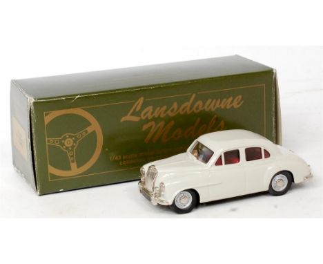 Lansdowne Models 1/43rd scale white metal model of a 1956 MG Magnette Z Series, model number LD3, finished in white, in the o