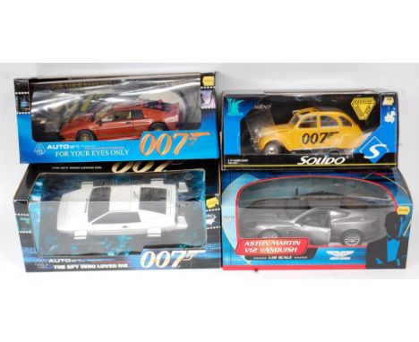 Auto Art, Beanstalk and Solido 1/18th scale James Bond 007 Diecast Group, 4 boxed examples, to include Solido No.8051 2CV Jam