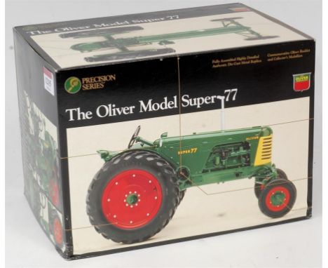 ERTL Precision Series 1/16th scale model of a Oliver Model Super 77, appears as issued with medallion and leaflet, in the ori