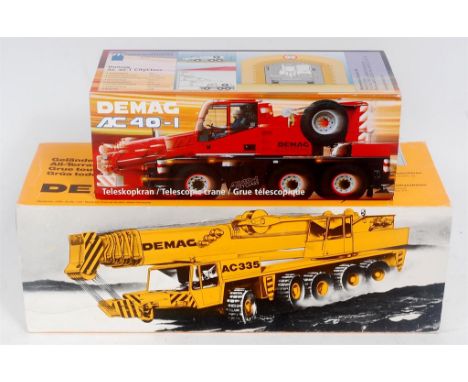 Conrad 1/50th scale Construction Crane Group, 2 boxed examples to include No.2093 Demag AC 40-1 City Crane (NM-BVG), and No.2