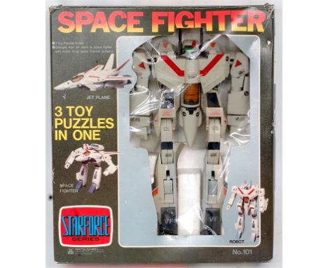 Matsushiro Starforce Series, Space Fighter Robot Transformer, No.101, 3 Toy Puzzles in 1, changes from Jetplane to Space Figh