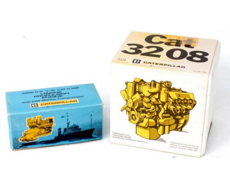 Caterpillar Scale Model Engine Group, 2 examples to include NZG No.183 CAT 3208 Diesel Engine (NM-BVG), and a boxed model of 