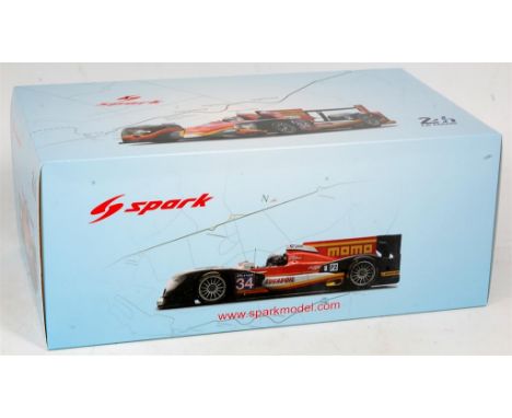 Spark Models 1/18th scale model of a Oreca 03R "Judd" Le Mans 2014, appears as issued in the original polystyrene packed box 