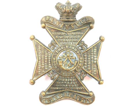 Kings Rifle Regiment 60th Regiment of Foot shako badge. P&amp;P Group 1 (£14+VAT for the first lot and £1+VAT for subsequent 