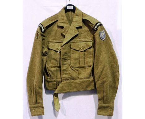 1949 British Army battledress and tunic. P&amp;P Group 2 (£18+VAT for the first lot and £3+VAT for subsequent lots) 