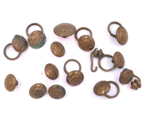 British WWI army veterinary service corps uniform buttons. P&amp;P Group 1 (£14+VAT for the first lot and £1+VAT for subseque