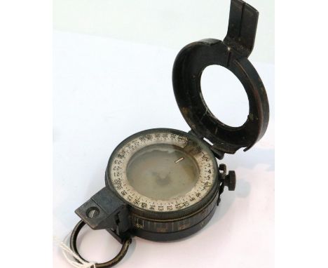 F B &amp; S MKIII marching compass with broad arrow cladding to glass. P&amp;P Group 1 (£14+VAT for the first lot and £1+VAT 