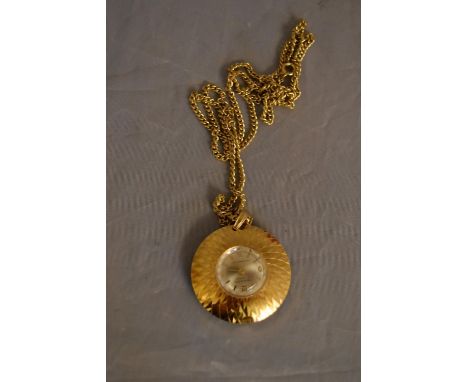 Sold at Auction: Louis Vuitton, Louis Vuitton Pink enamelled spinning ball  pendant on chain