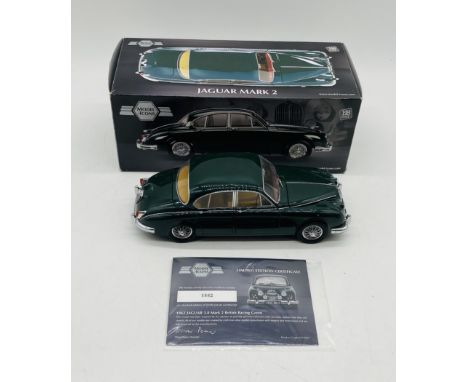 A boxed limited edition Model Icons Jaguar Mark 2 die-cast model (1:18 Scale - Numbered 1882 of 3,500)