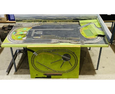 A vintage model railway N gauge layout
