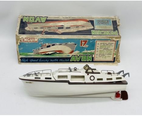 A Penguin "Avon" electric luxury cruiser boat super scale model in original box (17" Inch) - box A/F