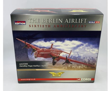A boxed limited edition Corgi "The Aviation Archive, The Berlin Airlift Sixtieth Anniversary" Handley Page Halifax/Halton "Th
