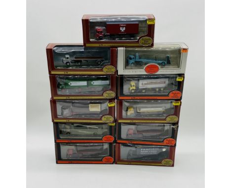 A collection of eleven boxed Gilbow Exclusive First Editions "Commercials" die-cast lorries including Atkinson Car Transporte