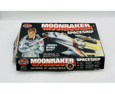 A boxed Airfix James Bond Moonraker Spaceship 1/144 model kit