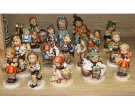 A collection of mixed Goebel figures tallest 15cm