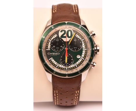 A Christopher Ward C70 VW4 Vanwall 'First All British World Championship Race Win 1957' watch with quartz movement. Limited e