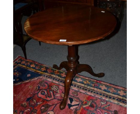 A Mid-Georgian mahogany tripod table 