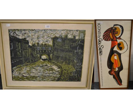 After Cecil Skotnes (South African 1926-2009) Icons exhibition poster, Johannesburg 1971, signed and dated in pencil; togethe