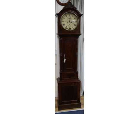 A Victorian Scottish mahogany eight-day longcase clock, Farquherson, Dundee W.47cm
