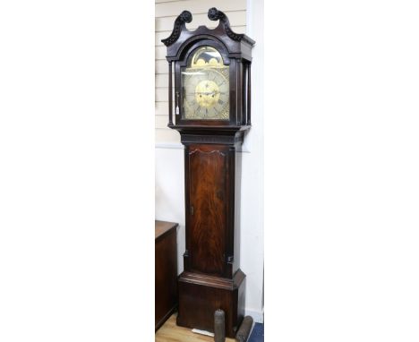Alexander Wiley of Lisburn. A George III 8-day longcase clock with moonphase H.216cm