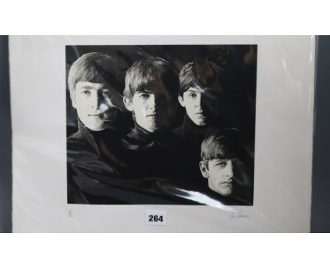 Robert Freeman (b. 1936) a limited edition black and white print from the 'With the Beatles' album, signed in pencil, numbere