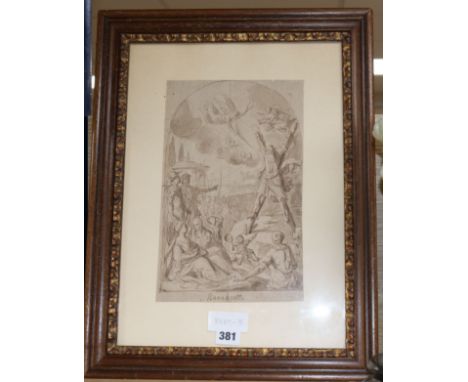 'Mannagetta' - Old Masterink and washThe Crucifixion of St Andrew29.5 x 19cm