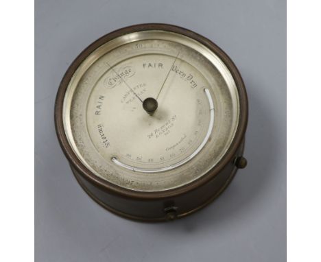 An aneroid barometer/thermometer by carpenter and Westley