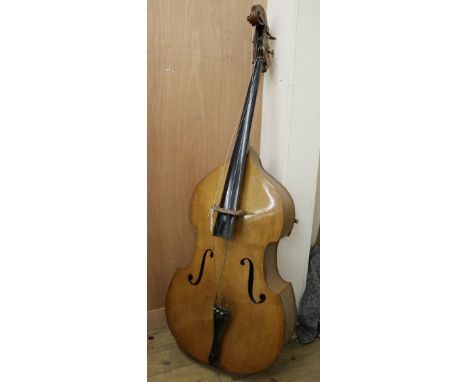 A vintage double bass