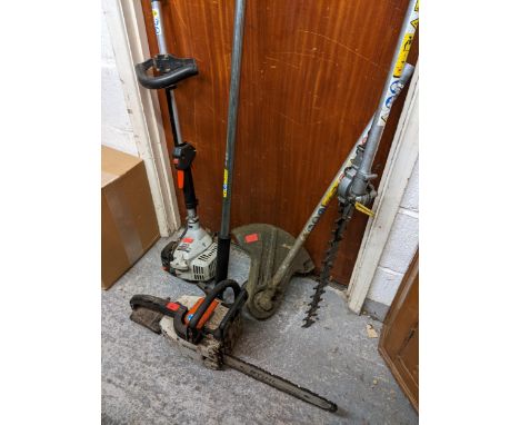 Mixed gardening tools to include a Stihl chainsaw Location:G 