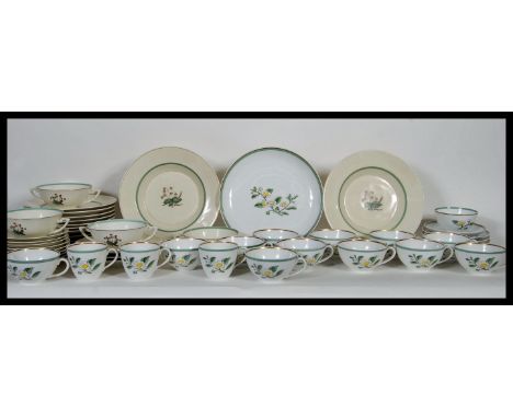 A late 19th / early 20th Century Royal Copenhagen part dinner service in the&nbsp;Quaking Grass pattern consisting of ten sid