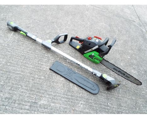 A Gtech garden strimmer and a Florabest chainsaw [2]