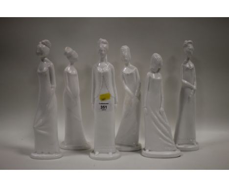 SET OF SIX PAULA SHONE SPODE FIGURES